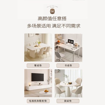 中古风方形桌布防水防油免洗皮革桌垫防烫方桌桌面垫茶几垫子台布