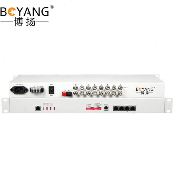 博扬（BOYANG）BY-8E1-4E-60KM PDH光端机8E1 8路2m+4路以太网FC