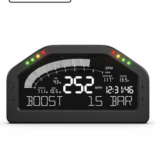 SINCOTECH汽车通用多功能改装仪表OBD2七彩转速车速水温表DO921