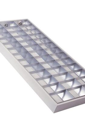 Ｔ8格调顺照明盘栅灯60012000*75三管格栅灯盘3*40暗装*灯盘哑光