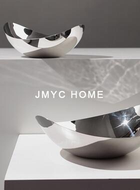 简约轻奢不SLZ锈钢水果摆件店装饰酒别墅客厅茶几餐吧台柜收纳桌