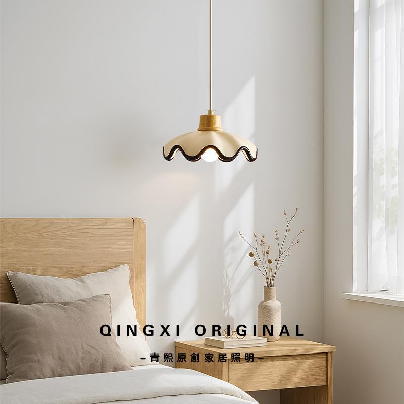 中古台风头小灯宋代美学吊线吊420灯法式复古奶油风餐桌床吧走廊