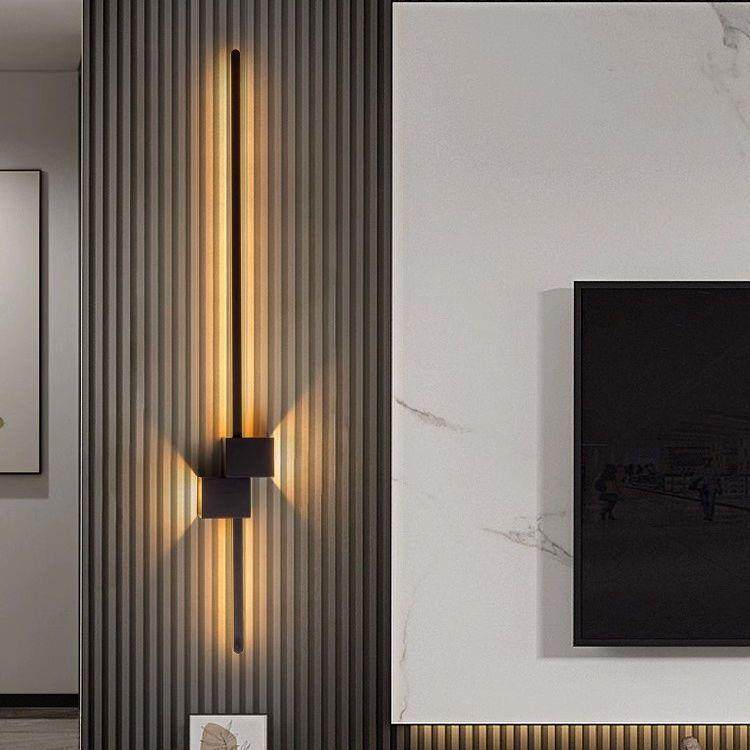 卧室过道头灯壁灯长条床客厅背墙格景栅无品牌/现代极简约简轻奢