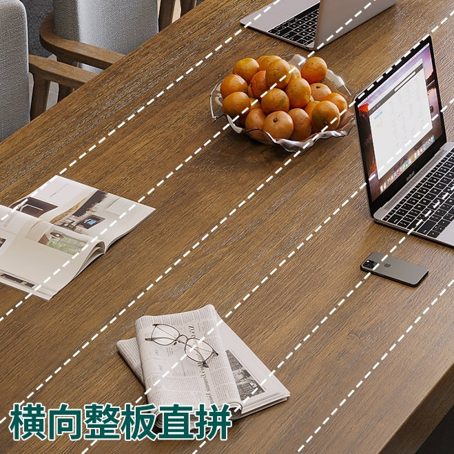 实木会议长桌美式工业风loft会议桌