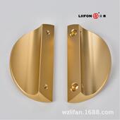 约门半圆型大简LIE门拉手无框玻璃拉手把铝合手金门拉手木门拉手