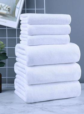 宾馆白色大浴巾洗浴中心酒店加厚裹胸毛吸水美容院灰色铺床巾