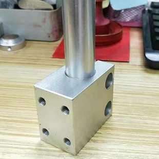 直线光轴立式光杆固定支架法兰轴承支座光轴侧装固定座光轴侧面锁