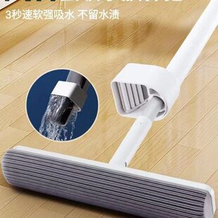 【简简风百货】速软胶棉拖把免手洗一拖净永不变硬无水渍一键换头