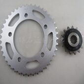 前后链盘 CBR500R大小牙盘大小齿轮 前后链轮链牙 CB500X CB500F