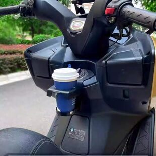 光阳S250改装 咖啡奶茶杯架配件 折叠水杯架赛艇S350水杯架无损安装