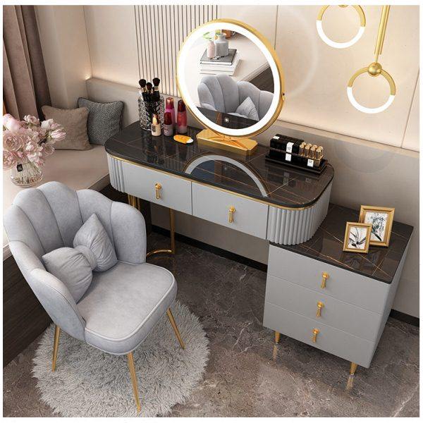 网红梳妆台新款卧室高级轻奢小户型收纳一体化妆桌现代简约梳妆台,住宅家具,梳妆台/桌,淘宝优惠券,粉丝福利购,淘宝优惠卷