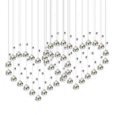 水晶珠帘隔断帘心形新款客厅餐厅过道卧室装饰帘子家用挂帘免打孔