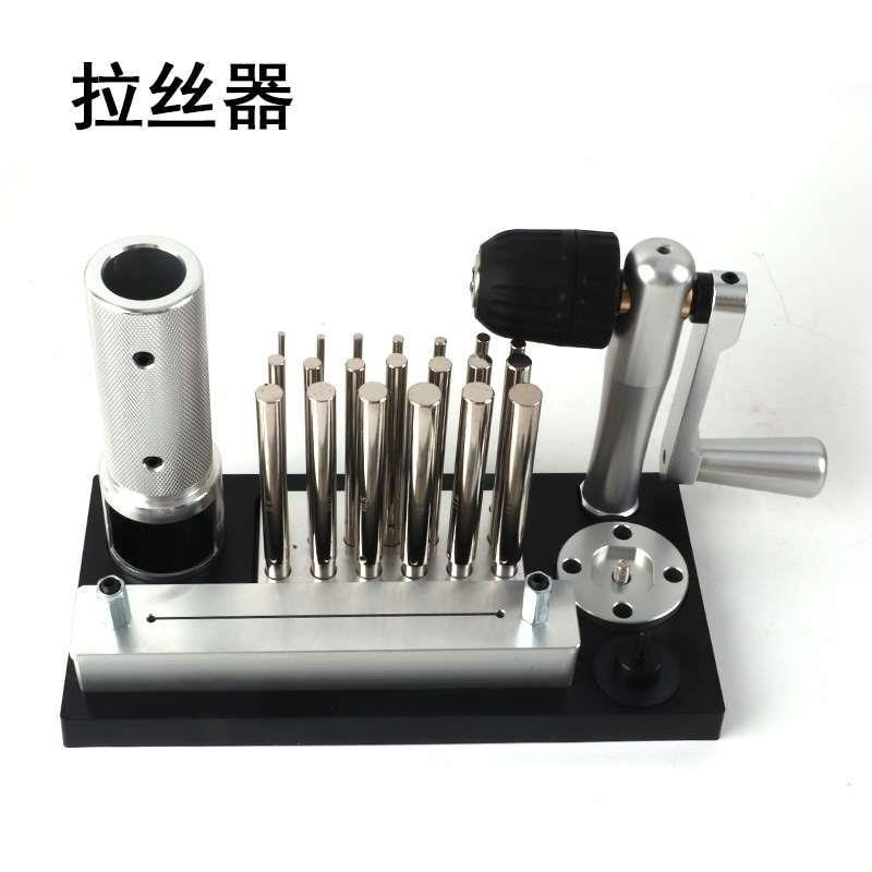 手摇绕线器 e 拉丝器工具 手动 不锈钢拉丝机台式 工业用 卷线器