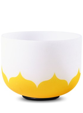 水晶钵音碗颂钵瑜伽梵音钵水晶摆件钵套装消磁水晶音乐碗七色莲花