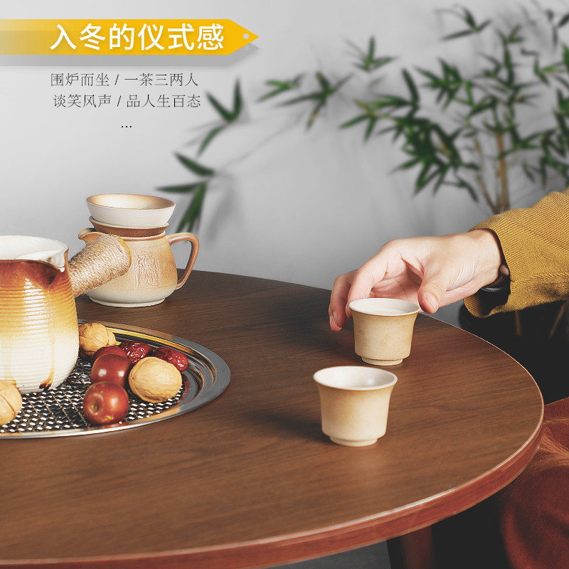 烧烤炉可拆家用室内围炉煮茶木碳烤奶茶炉烤肉炉架庭院户外火锅桌