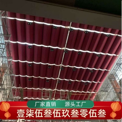 户外庭院幼儿园智能遮阳帘 手动简易折叠天棚帘 双轨隔热性防嗮帘