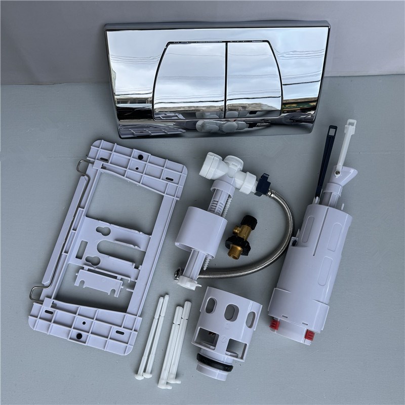 适配和成老款电镀大面p板 进水阀 排水冲水阀 冲按钮开关面板