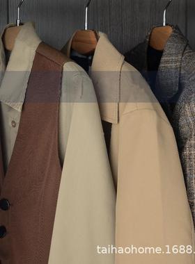 驼色售楼样帽板房衣部间主人房衣柜软装饰品套衣tb-65118服摆件装