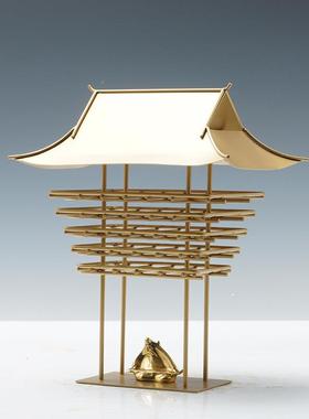 新中式金凉书BXY亭属古建筑阁楼摆件房酒店样板间轻奢玄关典软装