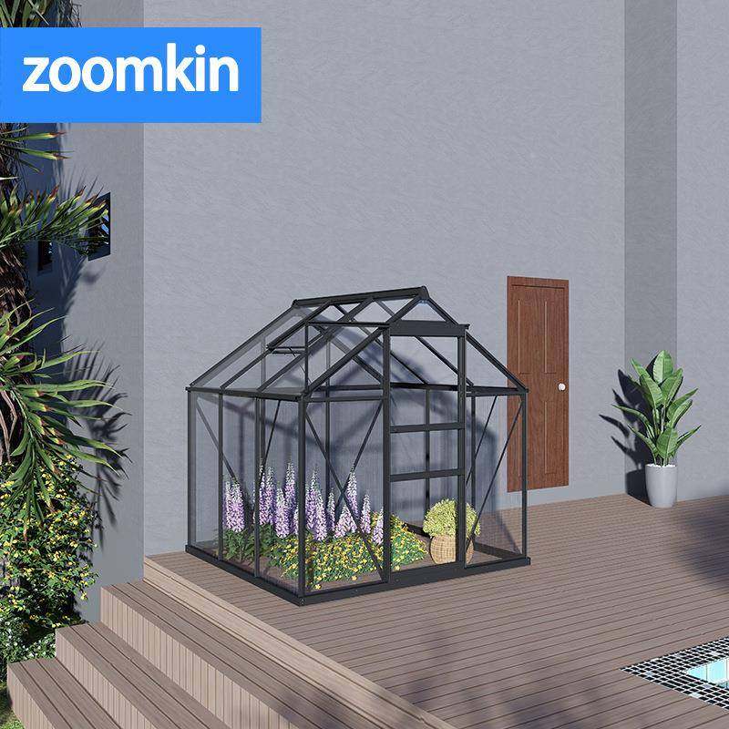 铝合棚金院温室大家GJN用庭花园暖房棚PC板阳光房蔬菜花花卉保温