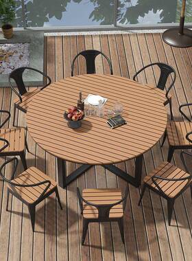 露天阳13852台户外院圆桌简约庭室外休闲家用网形红圆北欧现代防