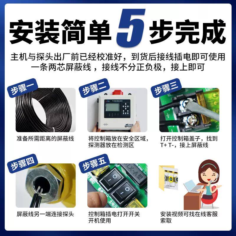 油漆浓度报警器喷漆房车间甲苯二甲苯工业防爆可燃气体探测检测仪