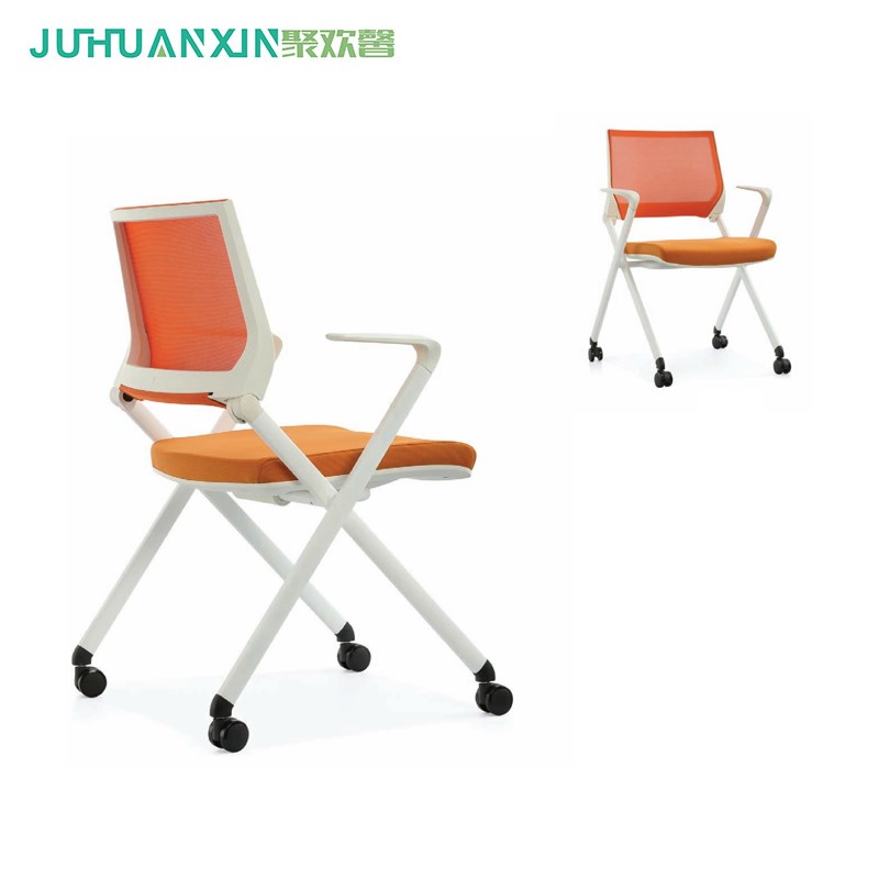 简约折叠培训椅会议椅网s布电脑椅学生职员办公椅扶手家用办公椅