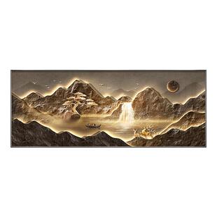 饰画山画背有靠山图沙发背墙挂画景轻奢高级感壁 聚盆客厅宝LIS装