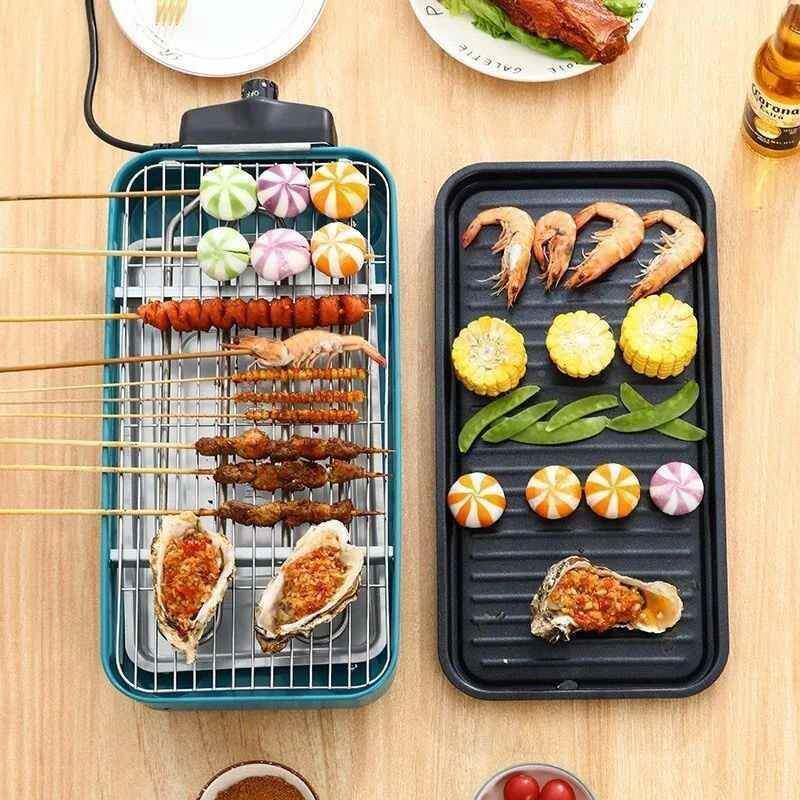 大功率150W0多串功能电烤炉7385无烟烧烤一体达机烤人和烤肉尽在