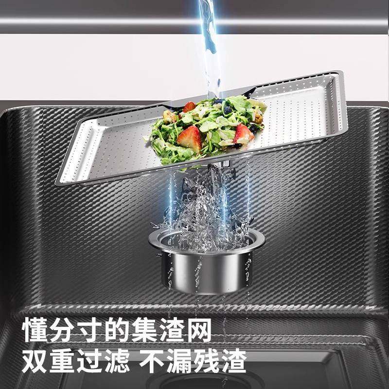 厨房不锈钢渣水槽集纹过洗68*45/75菜盆滤手工大单槽纳米压加厚台,家装主材,水槽套餐,淘宝优惠券,粉丝福利购,淘宝优惠卷