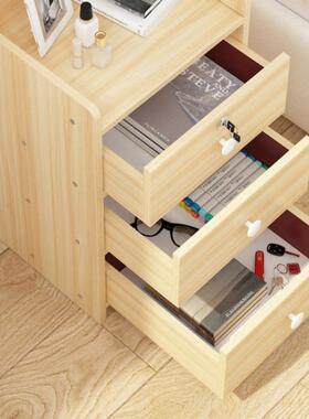 带锁易床头卧室简床头IPQ价柜多功能家用收纳柜小型储物桌柜特清