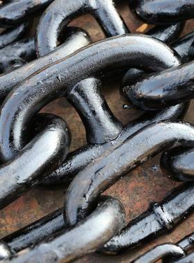 ABTM船用锚链港口码头用4M-80MM镀锚链锌船舱1盖链条有档无档锚链