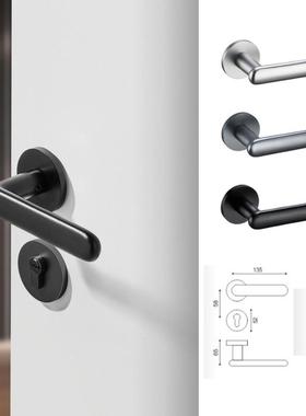 酒店内HASB-60B室房卧室门分体把锁磁吸静音家用房间实木门门手通