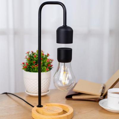 磁悬浮灯589泡马型底座办室桌居面送礼摆件家饰蹄品无线充电小夜