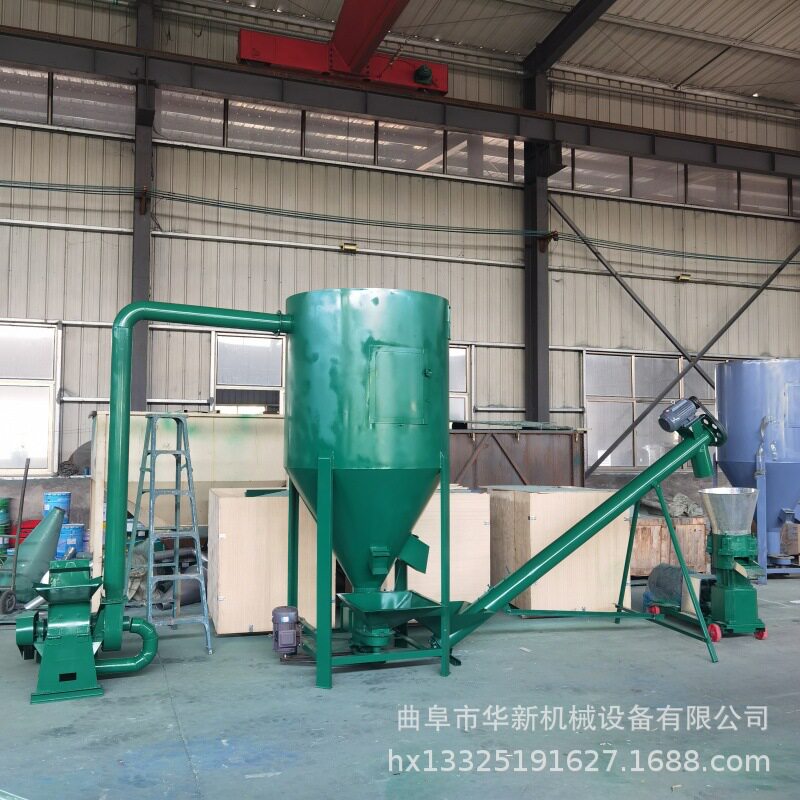 大型养殖场全自动牛羊玉米秸秆草粉1饲料2吨颗粒机生产线成套机组