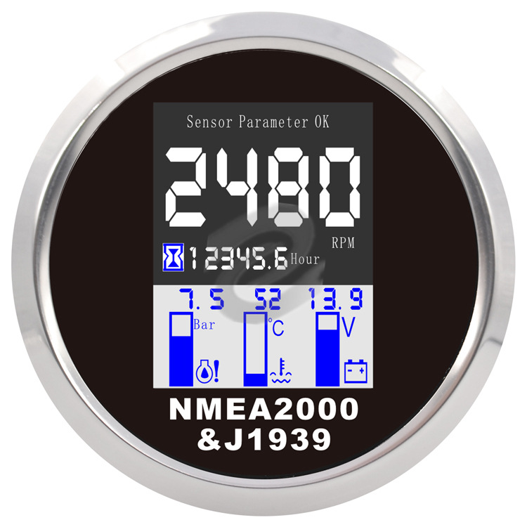 85mm汽车多功能船舶NMEA2000商用车CAN Bus协议NMEA0183