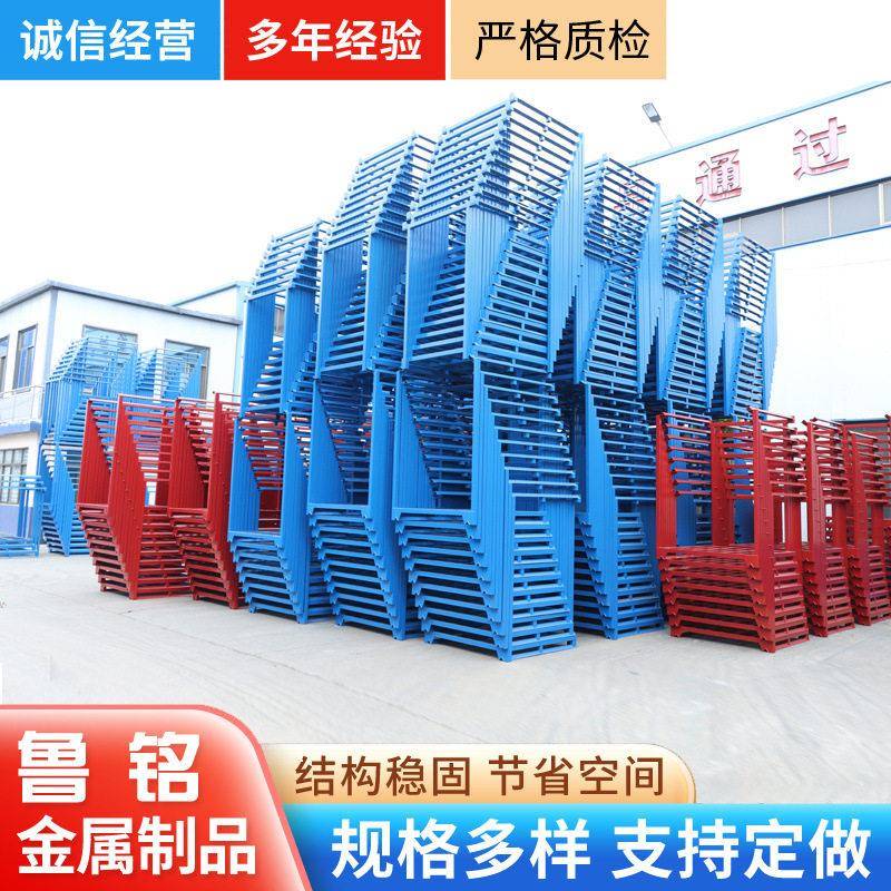 汽配工厂车间周转巧固架重型钢制可堆货架布匹服装冷库巧固架图片