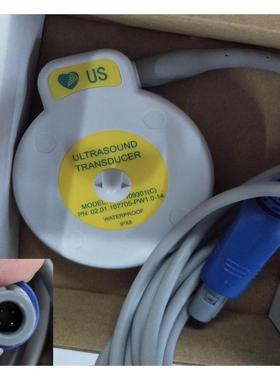 邦原装9母婴监护仪探胎心F宫缩胎监头双槽4针黄色理MS3-1093传感