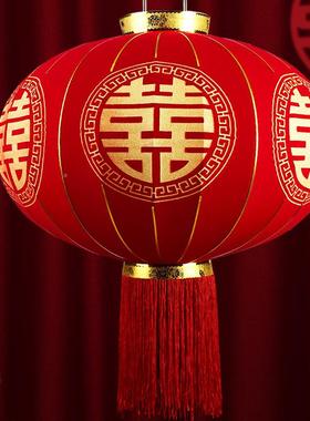 结婚庆字大灯笼挂OKQ饰大门户外院子婚式庆婚喜礼布置用品中喜挂