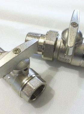 泉阀门黄铜内外CID接丝活球阀DN1巨5-25柄水管地暖小手直通阀门开