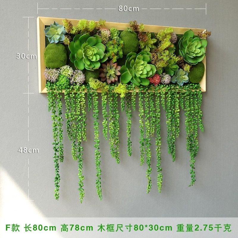 仿真绿植多肉壁挂植物墙面装饰北欧风格墙立体墙壁装饰花餐厅挂画