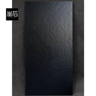 1750X500全通体黑色瓷砖仿古大板防滑耐磨砖地砖客厅书房750X1500