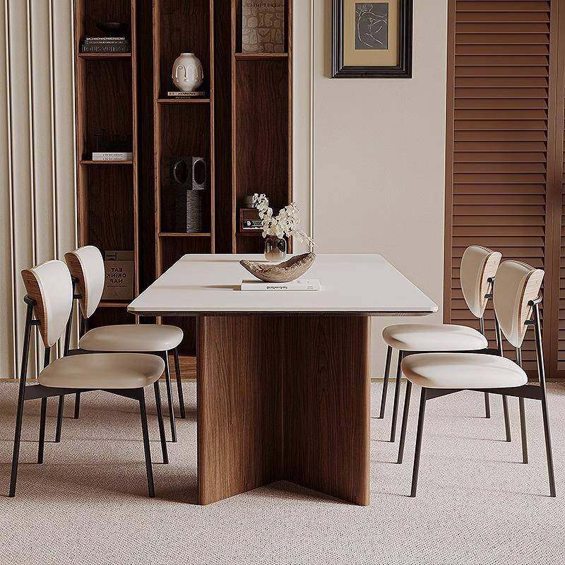 中风古餐桌椅用家现简约2025新款长方形饭桌小户AQV型代餐厅岩板,商业/办公家具,餐桌椅系列,淘宝优惠券,粉丝福利购,淘宝优惠卷