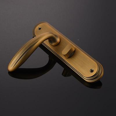 厂家直M5264美式简约内室卧室木门静锌音销合金插芯门锁房间大门