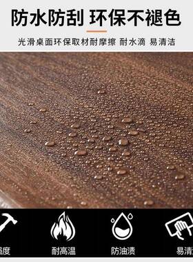 现代轻易奢南美胡木桌茶简RIZ约客厅家用小桃户型茶几桌茶简小桌