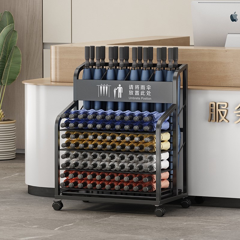 商用雨伞收纳架酒店大堂教室门口放F伞架沥水架桶放置学校公司铁