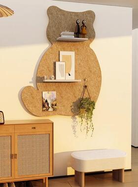 毡板猫咖装饰毛品HCC网红宠物墙面吧贴装修画玻璃门贴纸店背景宣