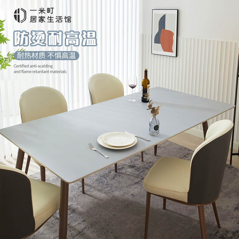 皮革桌垫免洗防水防油轻r奢高级感纯色茶几垫台布电视柜长方形桌