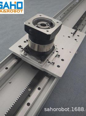 双电滑块齿齿条滑线轮台模组ZDM120/1长行程重负载性侧装动导轨滑