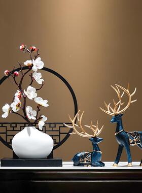 新中式屏风禅意家花瓶摆件厅复茶几电ZJ001视客柜古典中国风装居